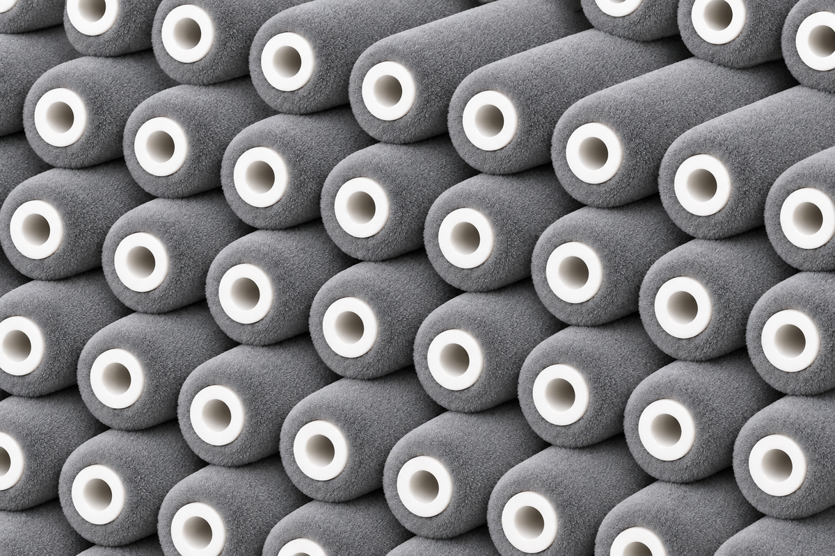 TruCoat NanoFlock foam roller 4 inch